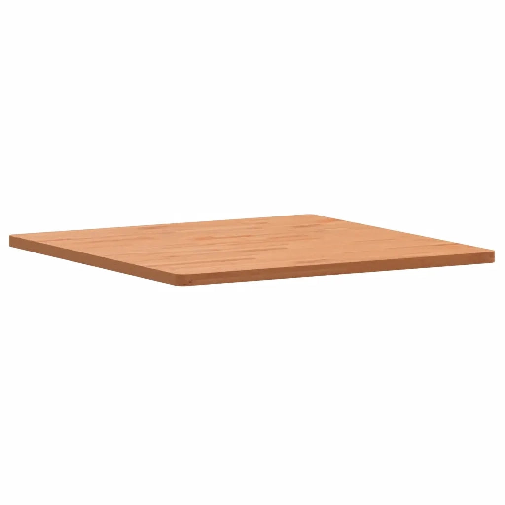 Piano per Tavolo 80x80x2,5 cm Quadrato Legno Massello di Faggio