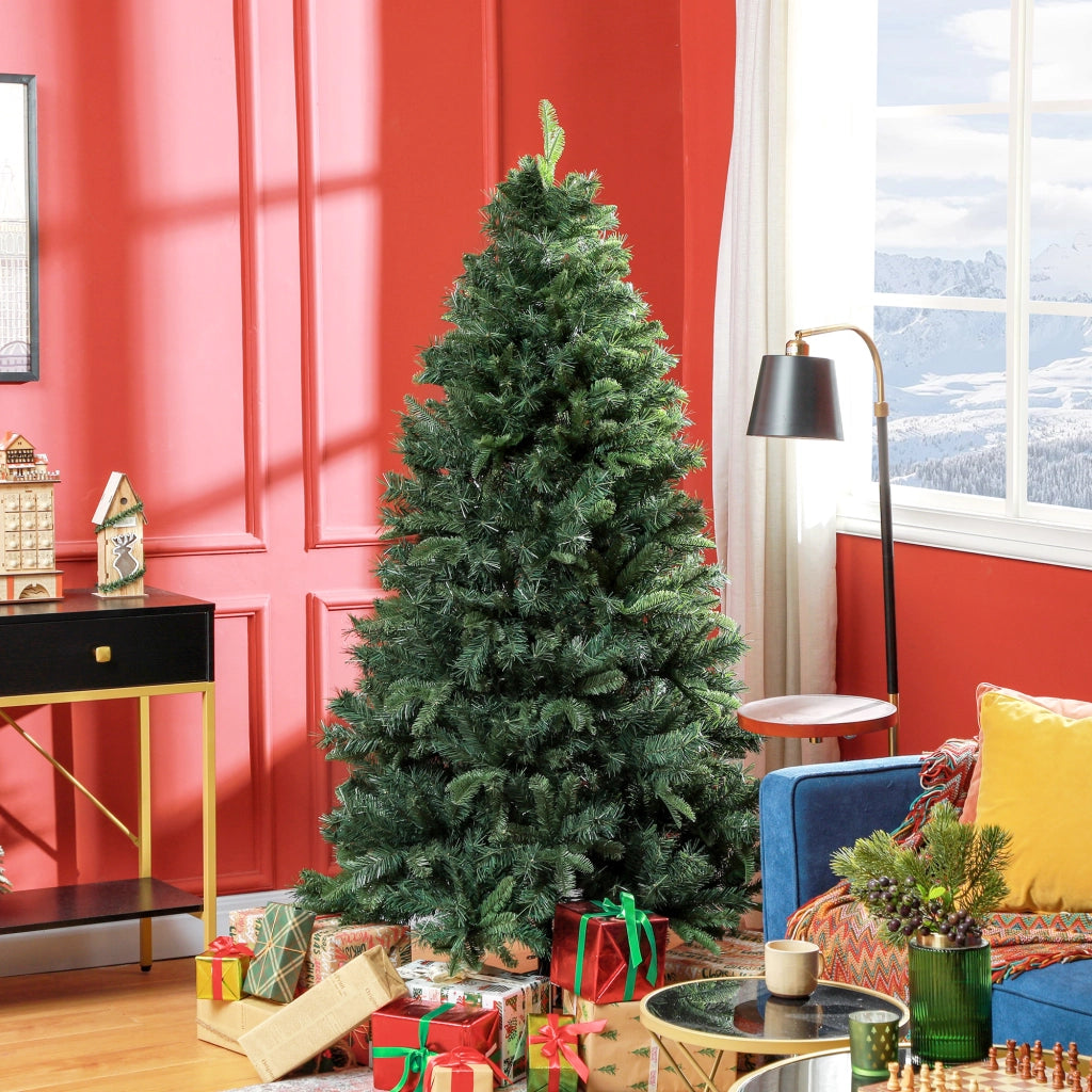 Albero di Natale Artificiale 180 cm ¨C zephmum ¨C Verde, Acciaio, 1061 rami