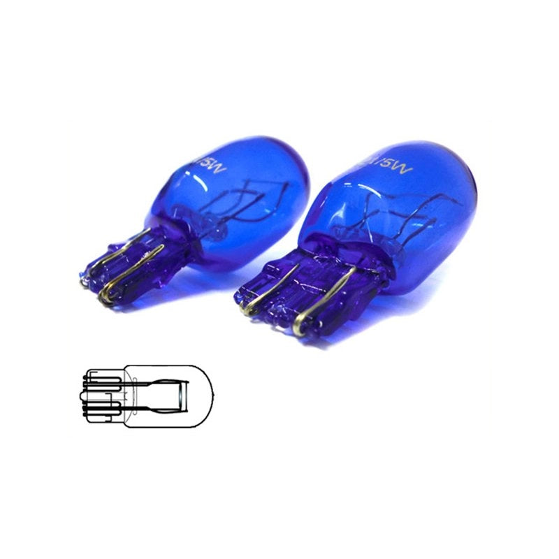 Coppia 2 Lampade T20 W21/5W 12V Effetto Xenon Bianco Canbus per Fiat 500 Alfa Mito