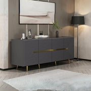 Madia 4 ante antracite Jose particolari oro 180x47x75h