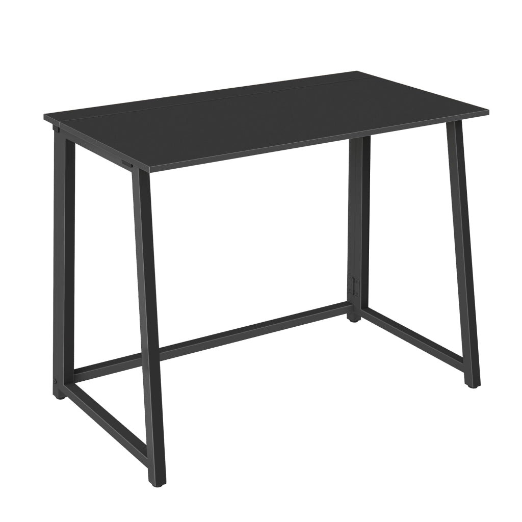 Scrivania per computer pieghevole Valora MAX 1.0 in truciolato nero e acciaio