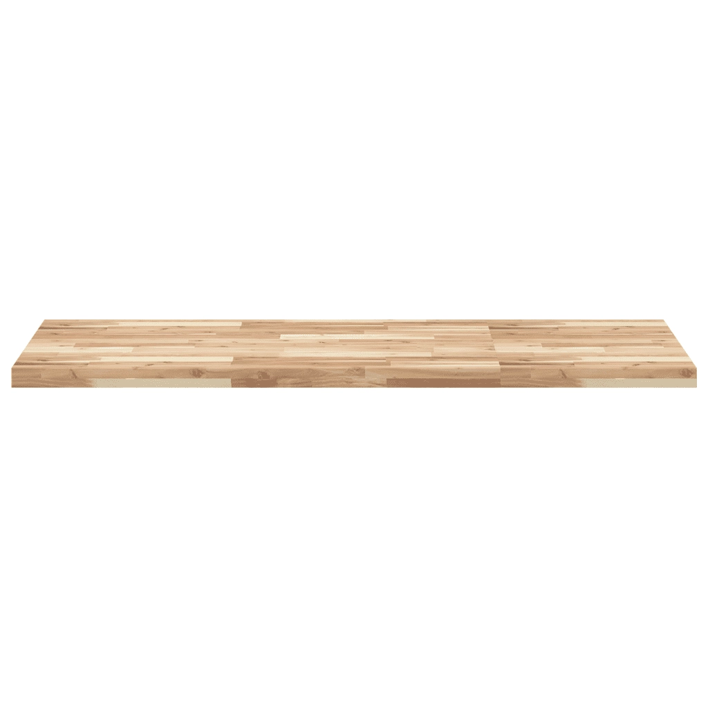 vidaXL Piano da Bagno Non Trattato 140x60x4cm Legno Massello di Acacia
