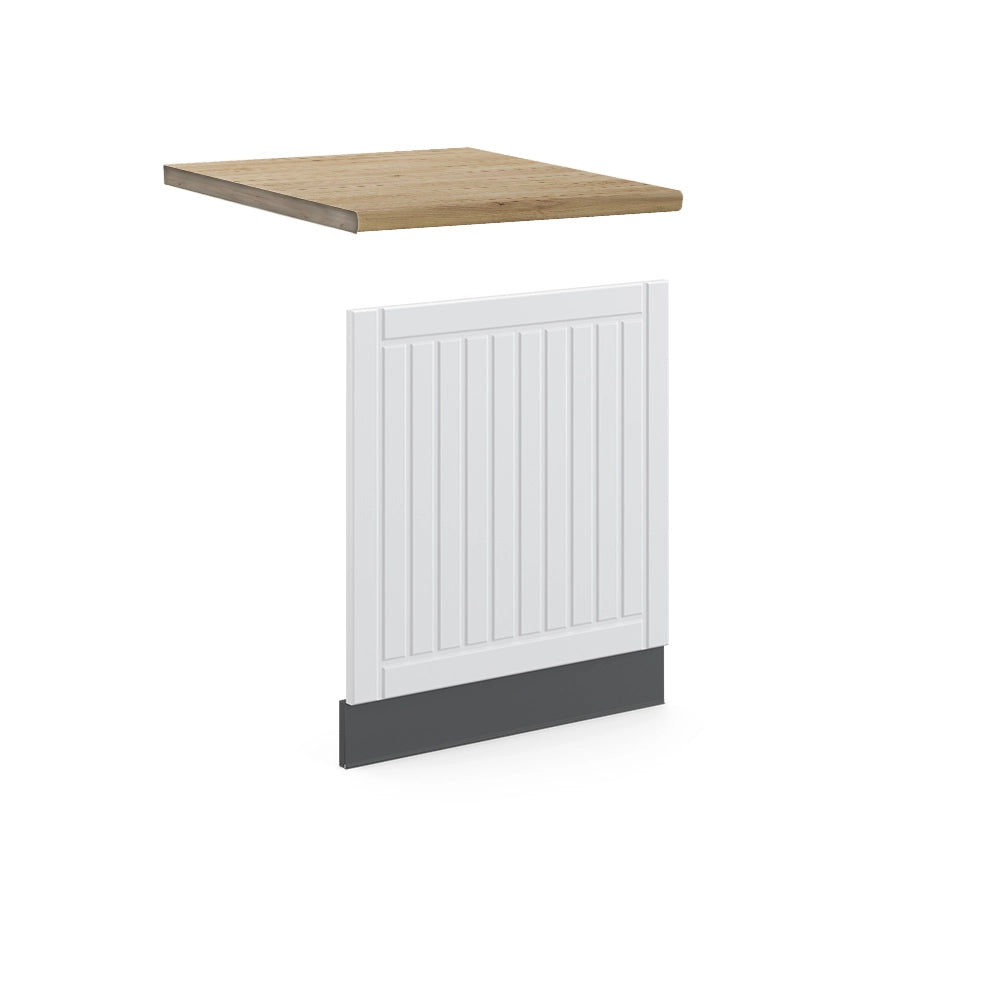 Vicco Pannello frontale Bianco casa di campagna 60 cm , PL Rovere