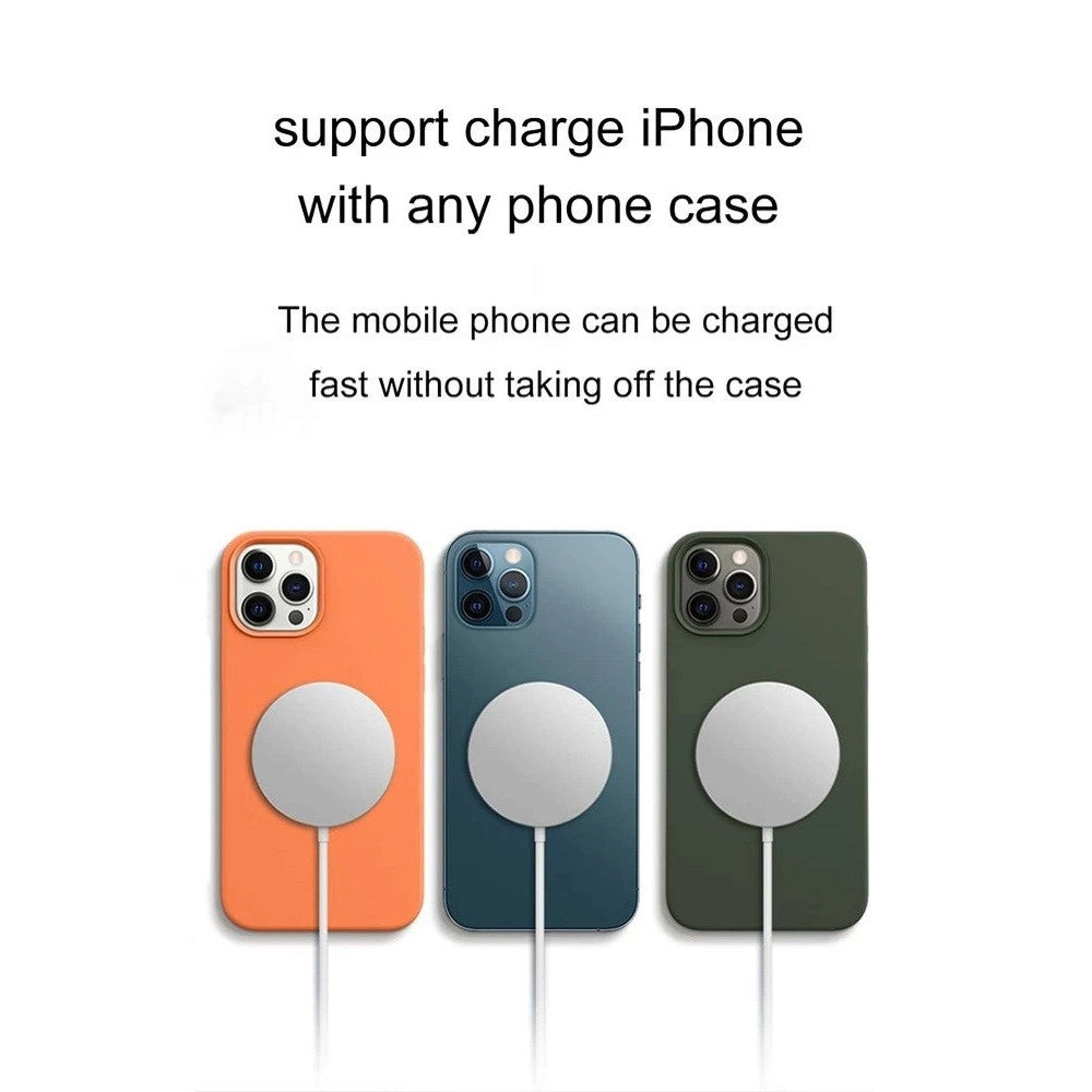 Trade Shop - Caricatore Senza Fili Magnetico Compatibile Con Iphone 12 Ricarica Veloce -