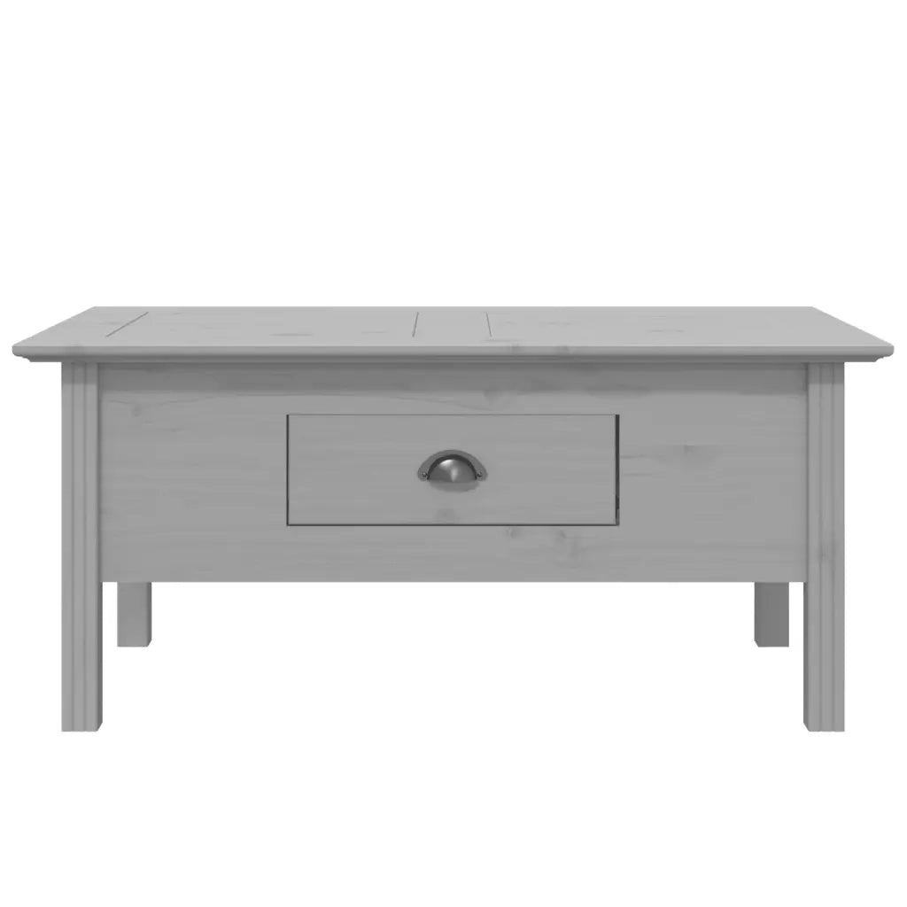 Tavolino da salotto | Tavolino da caff¨¨ | Tavolino da Soggiorno BODO 100x55x46cm Legno Massello Pino Grigio