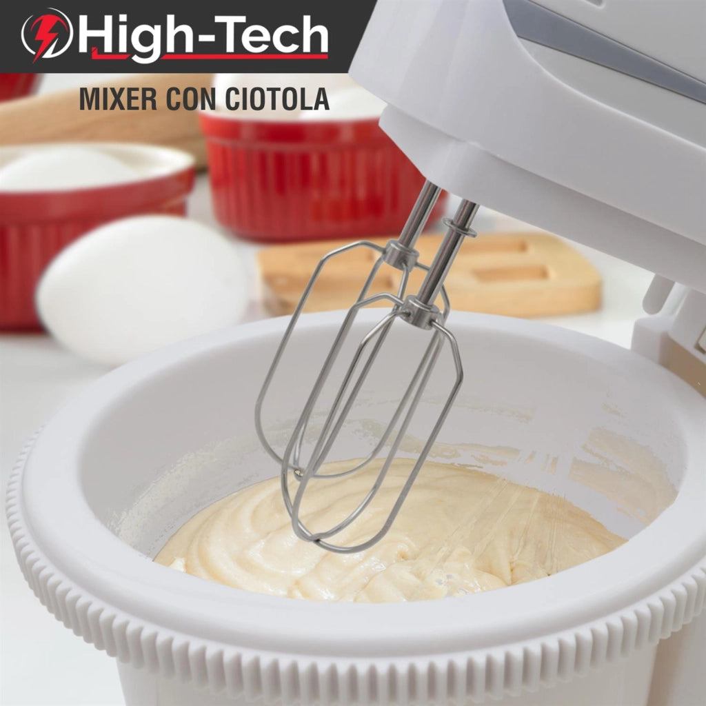 HIGH-TECH MIXER CON CIOTOLA DA 2 LT E POTENZA DA 200 W