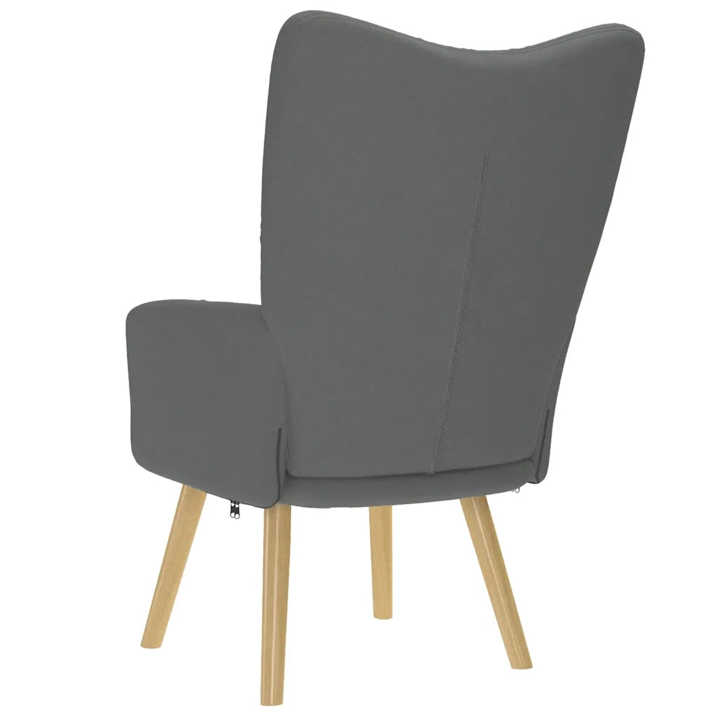 vidaXL Sedia Relax Grigio Scuro in Tessuto
