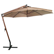 Ombrellone a Sbalzo Grigio Talpa 3,5x2,9 m Palo Abete Massello 313769
