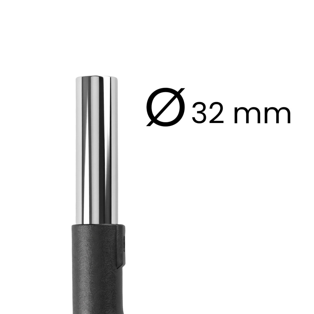 Maniglia Curva 32mm per Aspirapolvere Electrolux / AEG / Nilfisk / Numatic Nero / Argento Nedis