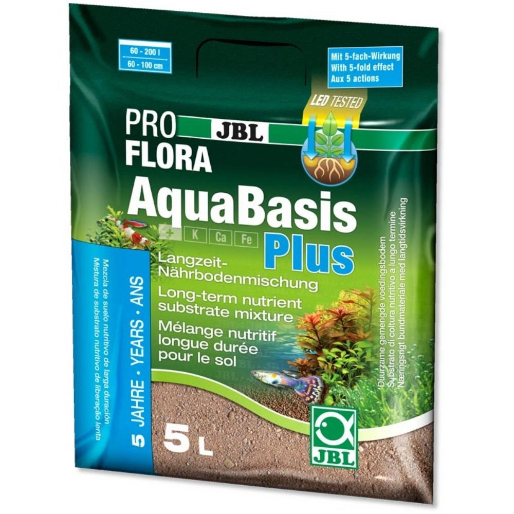 JBL ProFlora Aquabasis Plus - Miscela nutriente a lungo termine del substrato Formato: 5 L