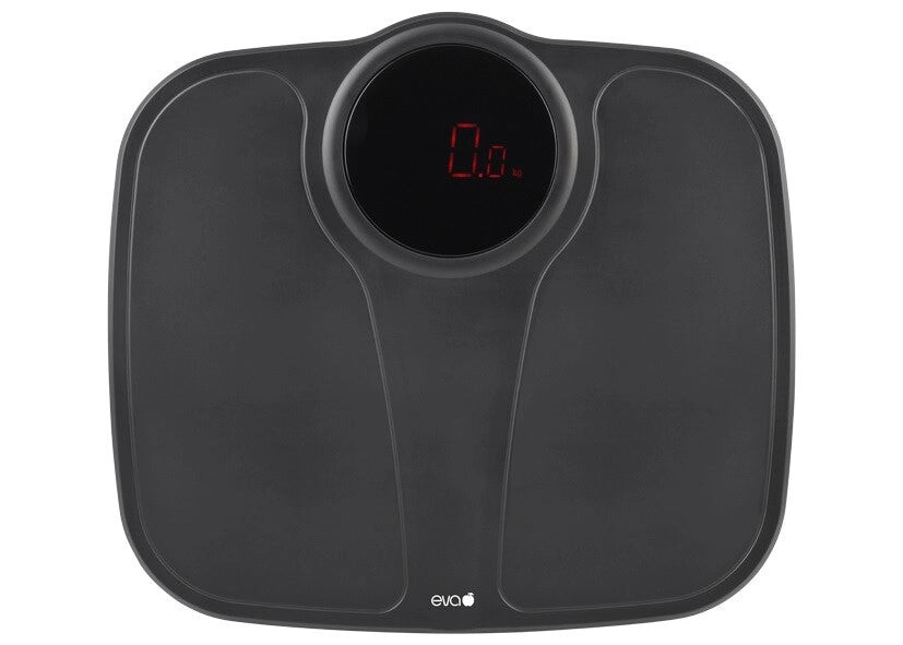 Bilancia Pesapersone da Bagno Digitale in Abs Nera 200 kg 100 gr