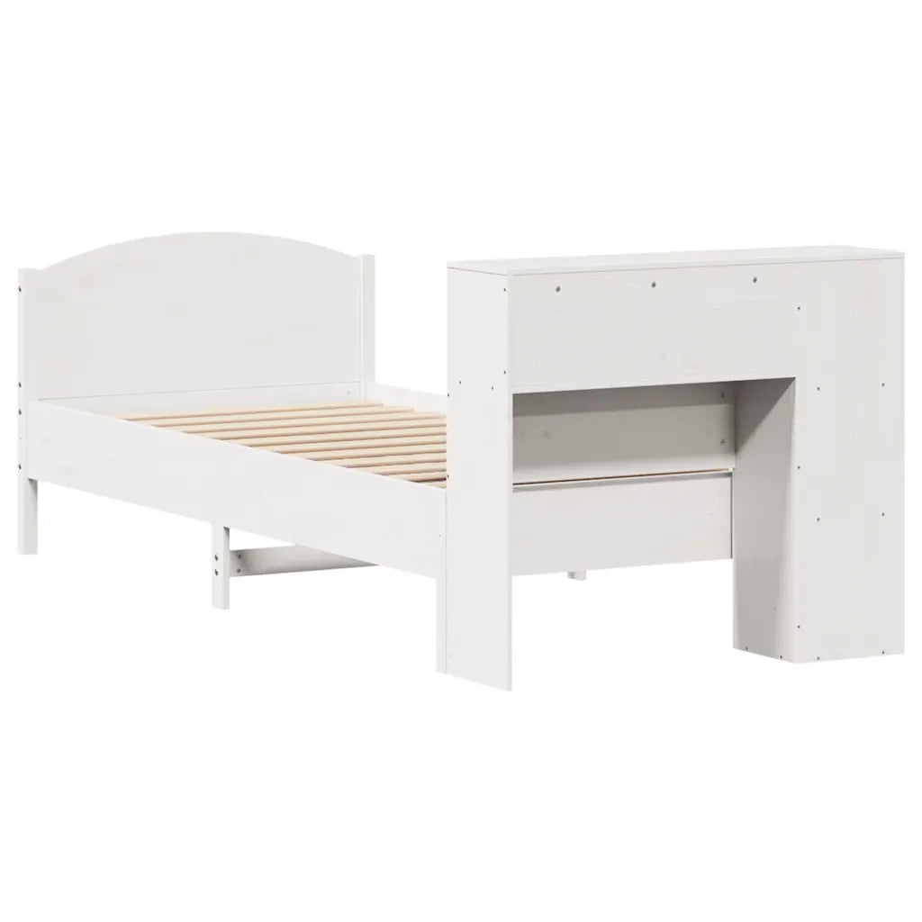 Letto con Libreria senza Materasso 75x190 cm in Legno Pino 3323090