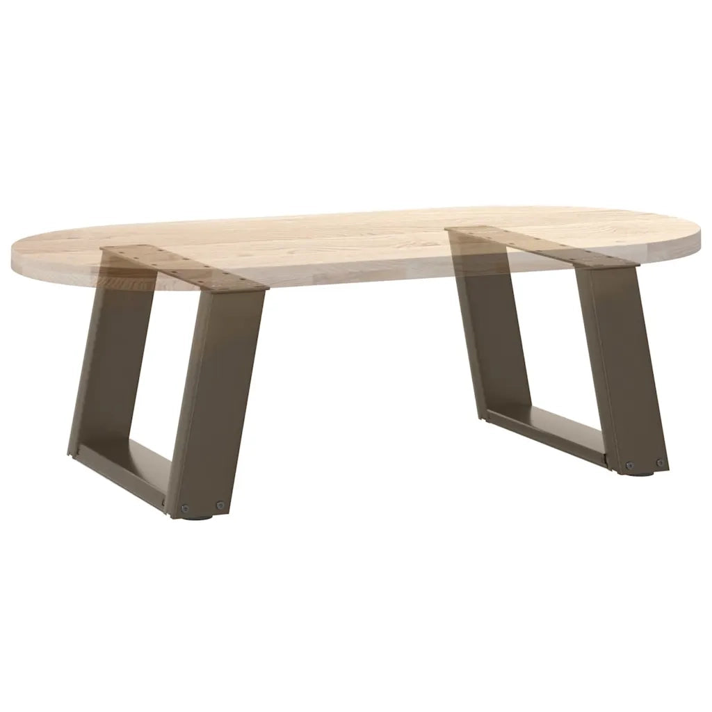 Gambe per Tavolino da Caffè a Forma di U 2 pz Acciaio Naturale 40x(30-31) cm Acciaio 4012743