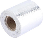 Tappetino di protezione termica con cappuccio fiamma resistente, colore argento, 5m x 5cm