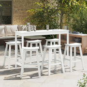 Set Bar da Giardino 6 pcs Bianco HDPE 3335807