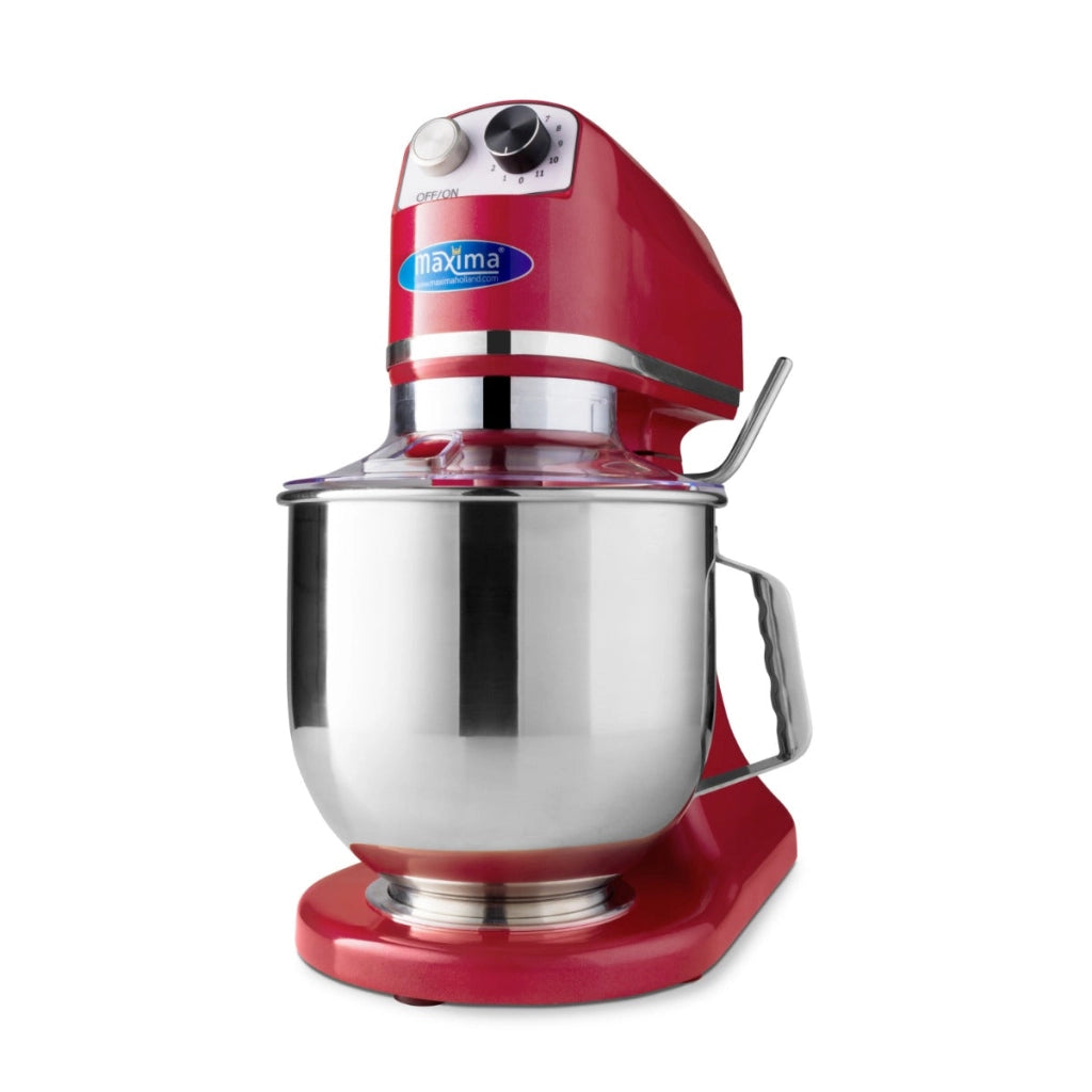 Impastatrice Planetaria - 7L - fino a 2kg di Pasta - Rosso lampone