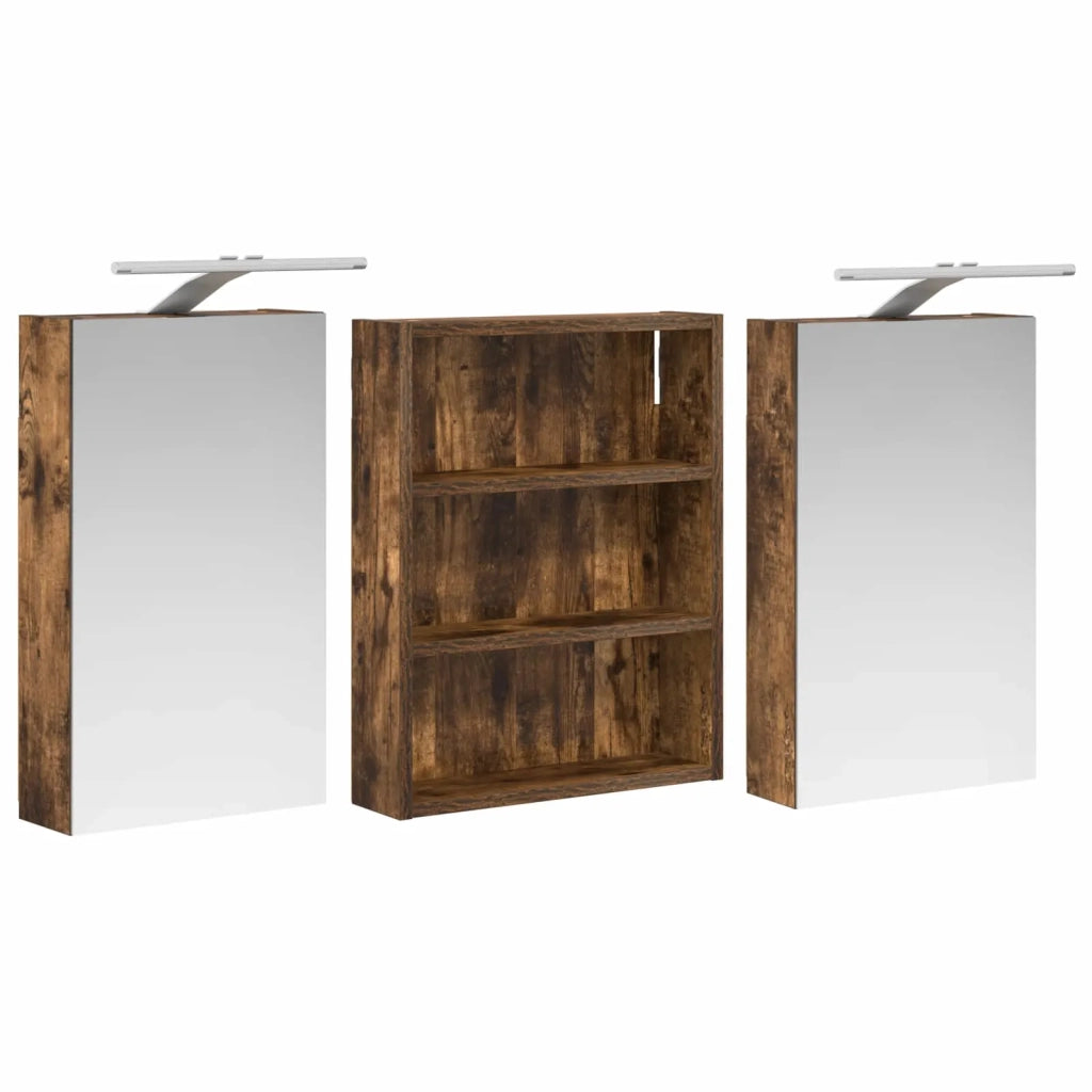 Set di Armadi da Bagno con lo scaffale 3 pcs 100 x 10,5 x 50 cm 3403692