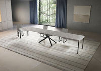 Tavolo Allungabile 200/460x90 cm Niket Cashmere Gambe Antracite