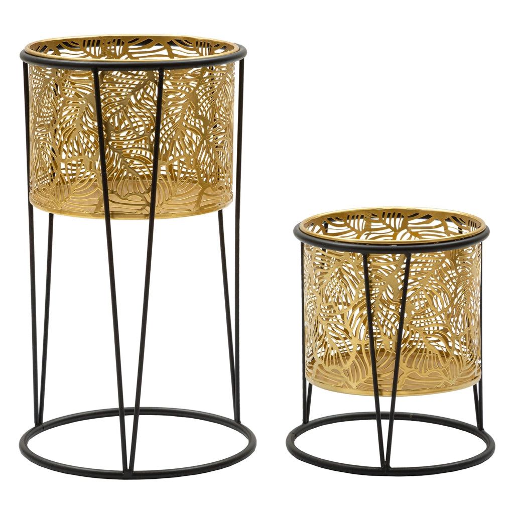 Ilul, Vaso set 2 Vasi, Portavasi Rimovibili, oro