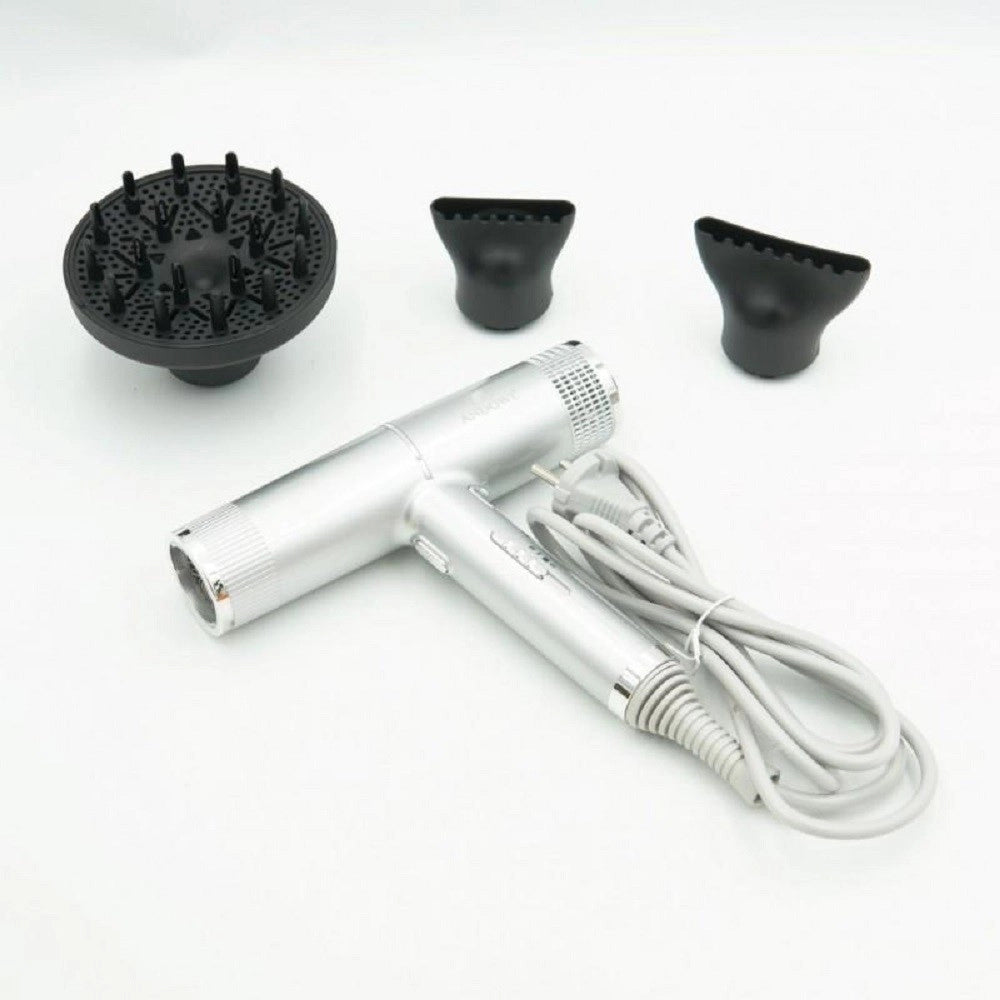 Trade Shop - Asciugacapelli Phon Con Tecnologia Ionica 2200watt Con 3 Ugelli Diffusori Q-m620 -