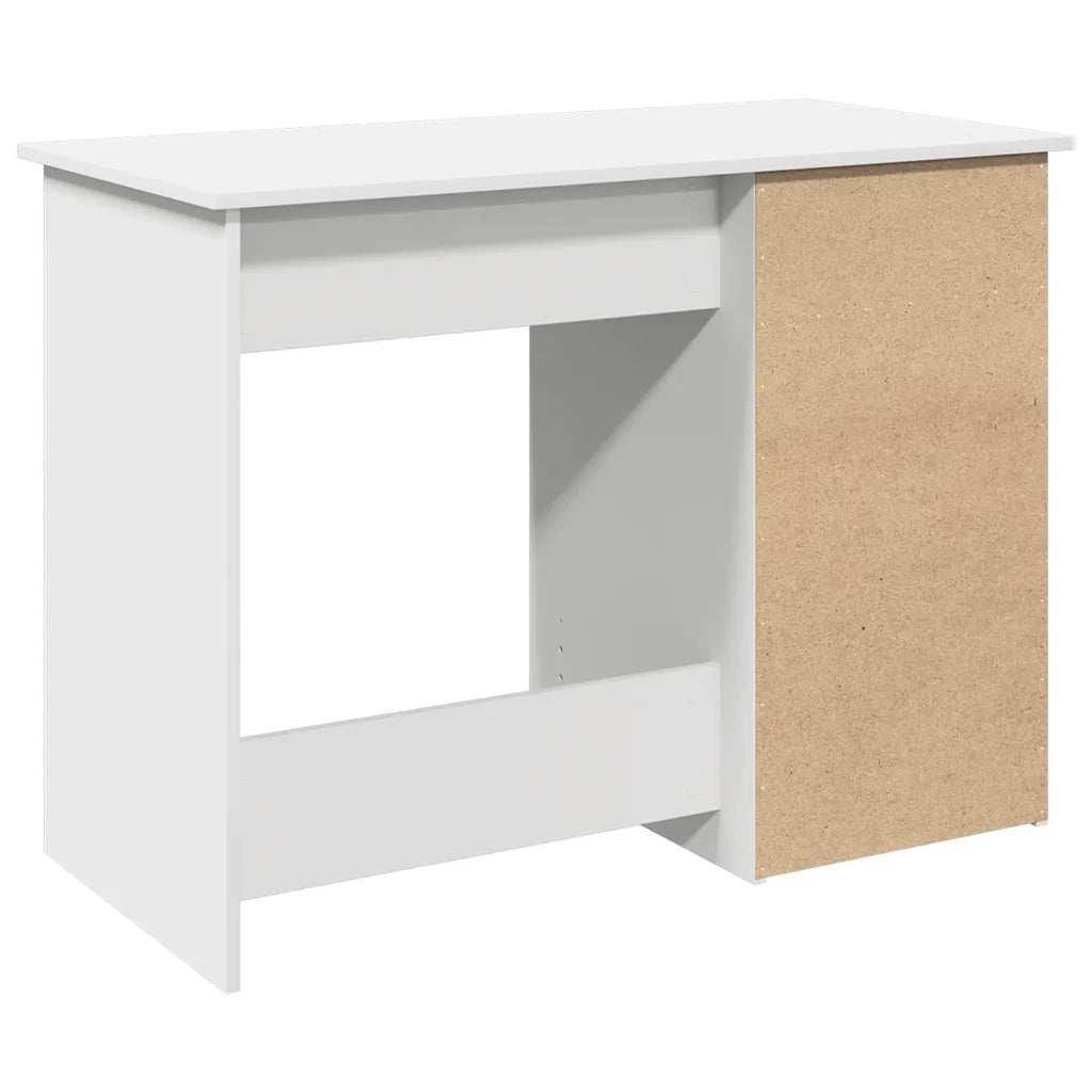 Scrivania Bianca 102x50x75 cm in Legno Multistrato 860463