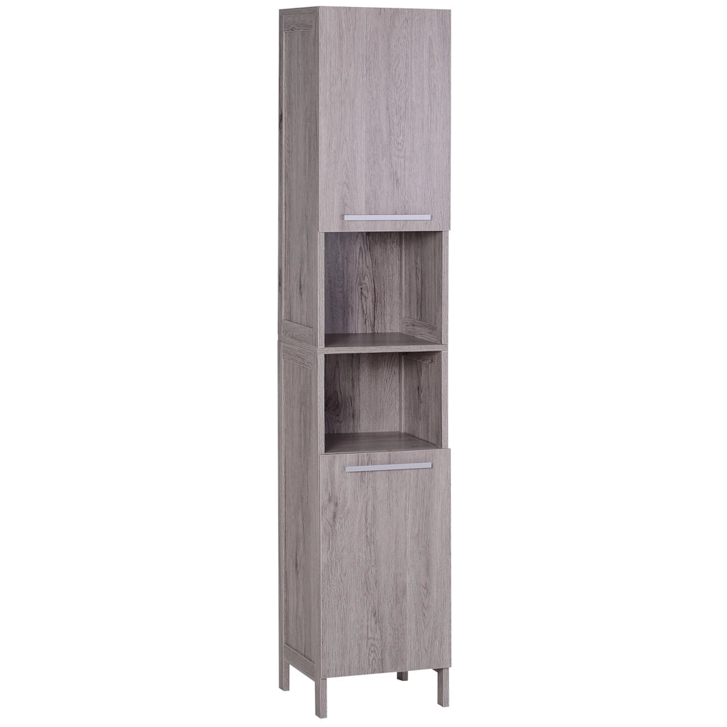 Colonna Bagno Rov. Imit. 2 Ante + 2 Nicchie ¨C zephmum ¨C Grigio 30x32x172 cm