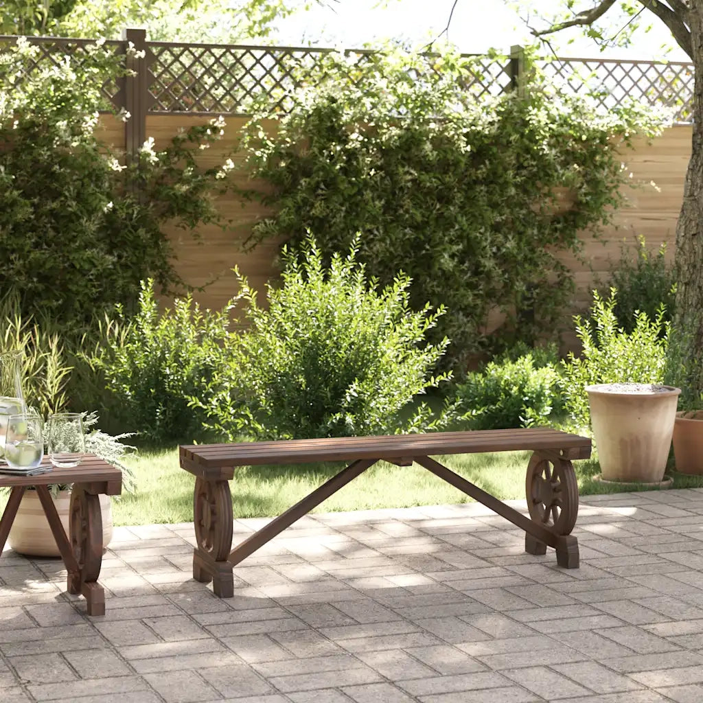 Panchina da Giardino | Panca da Giardino 115 cm in Legno Massello di Abete