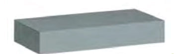 BASE PER SCAFFALI VUOTI DIM. CM. 60x30x10h
