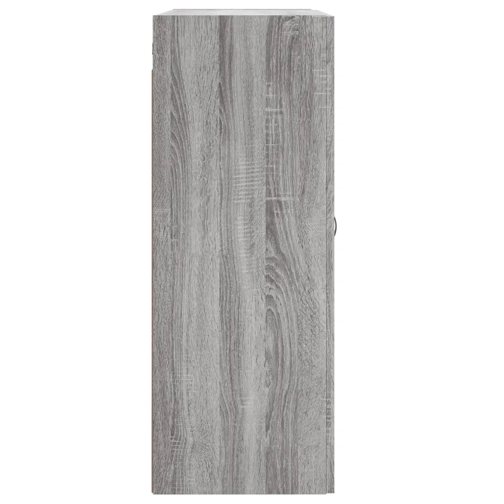 vidaXL Mobile a Parete Grigio Sonoma 69,5x34x90 cm Legno Multistrato