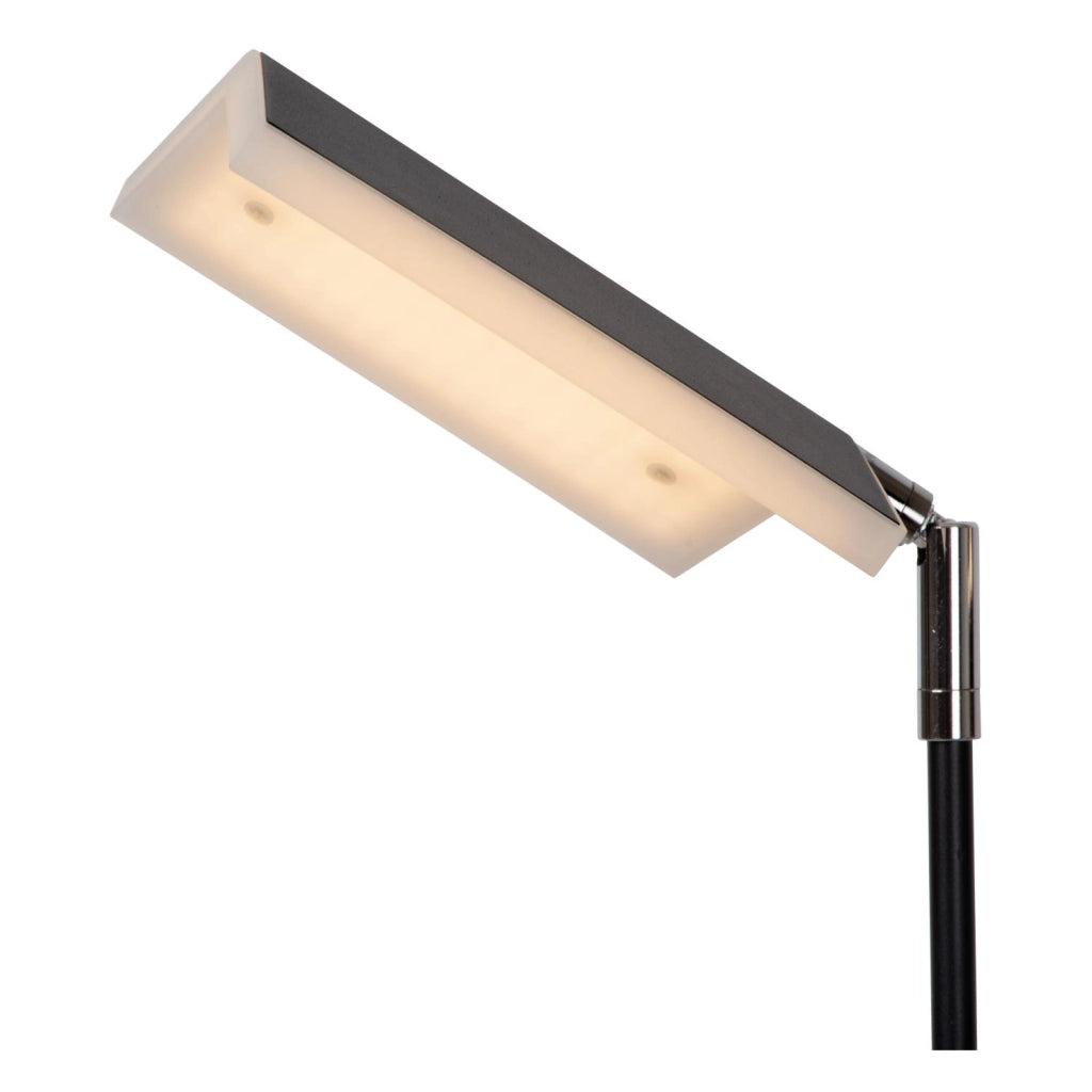 Lampada da terra LED AARON nera metallo Lucide