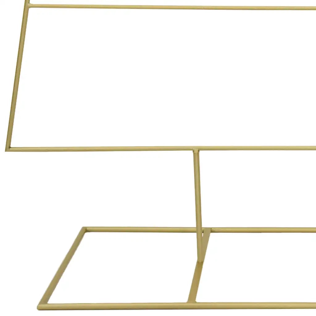 Albero di Natale in metallo con supporto Oro 211 cm