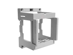 SCATOLA PORTAFRUTTI 2 POSTI PER MONTAGGIO SU BINARIO DIN IP20- - (1412) - 6 pezzi MARLANVIL
