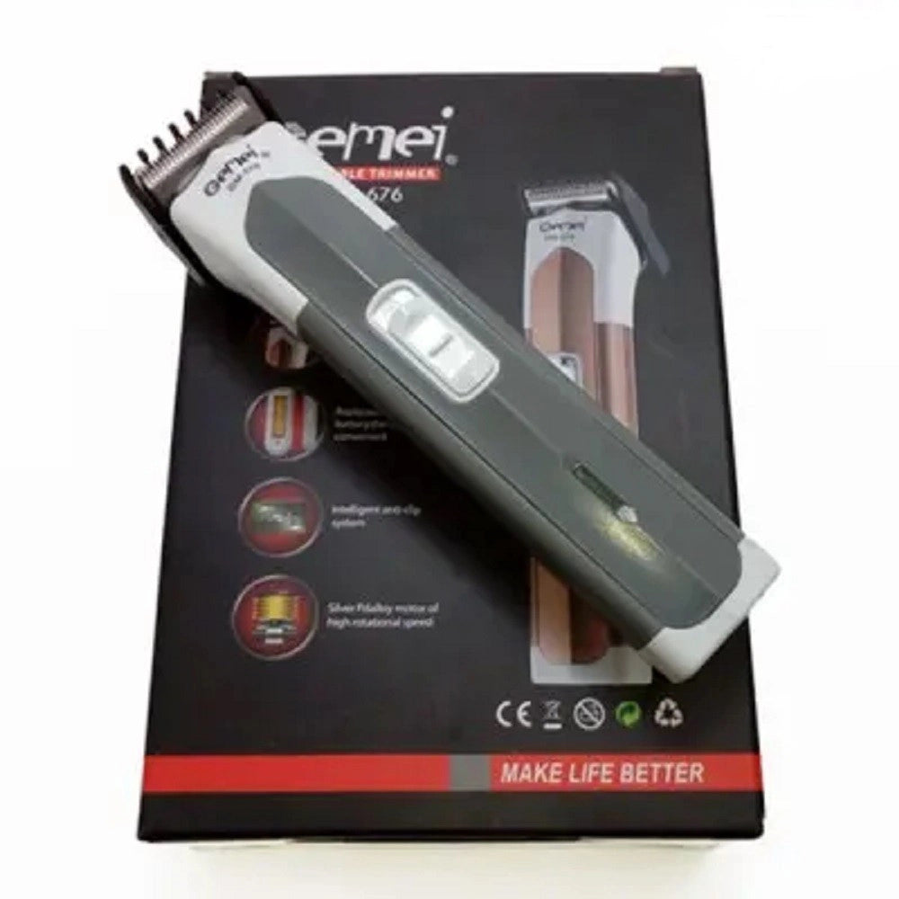 Trade Shop - Tagliacapelli Barba Trimmer Elettrico Ricaricabile Professionale Gm676 A Batteria -