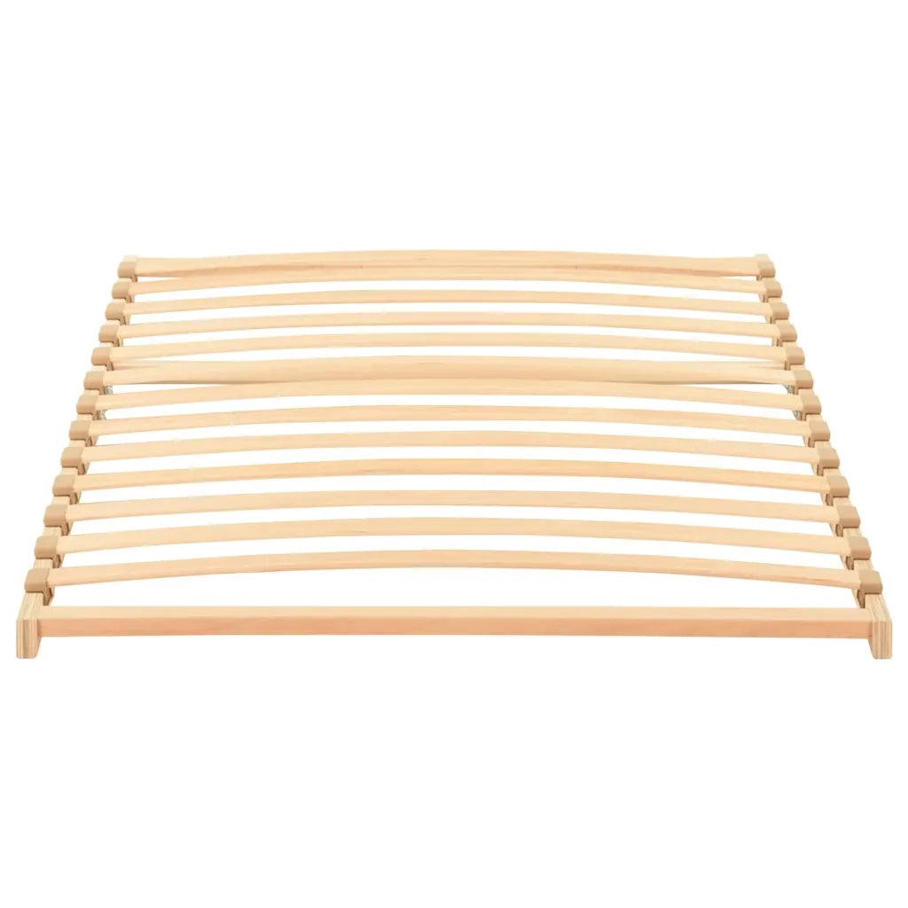 vidaXL Base a doghe Marrone 90 x 190 cm Legno massello di faggio