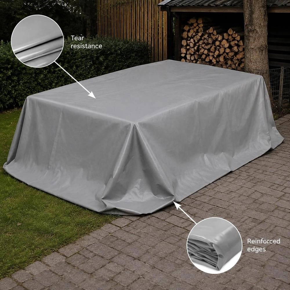Tarpaulin Grey 5x8 M 650 G/square Meter
