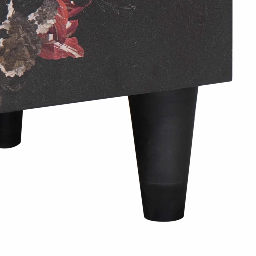 Comodino con porta 2 pcs Nero 40 x 33 x 46 cm