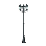 Palo Esterno Sawyer Alluminio Nero 3 Luci E27 Ip44