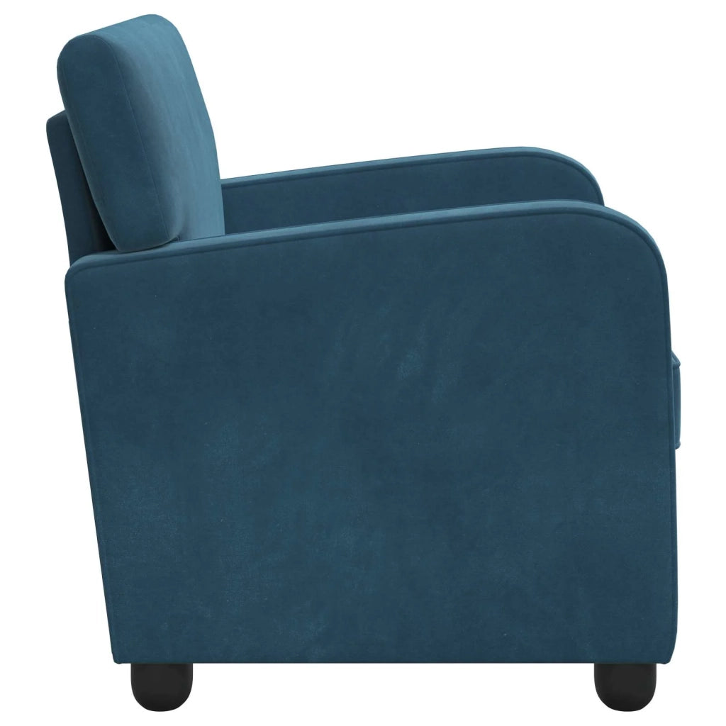 Poltrona Blu Velluto 42043421