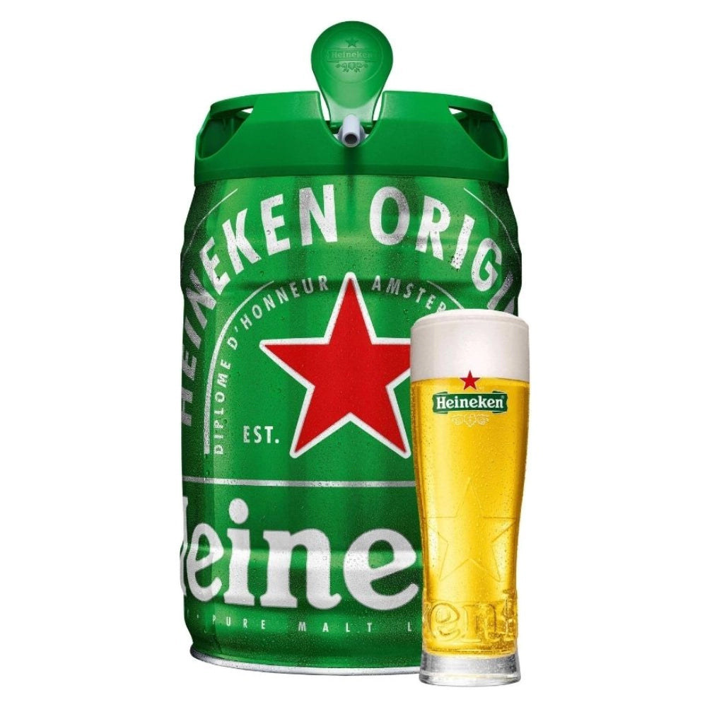 Birra heineken draught keg fusto con erogatore da 5 litri