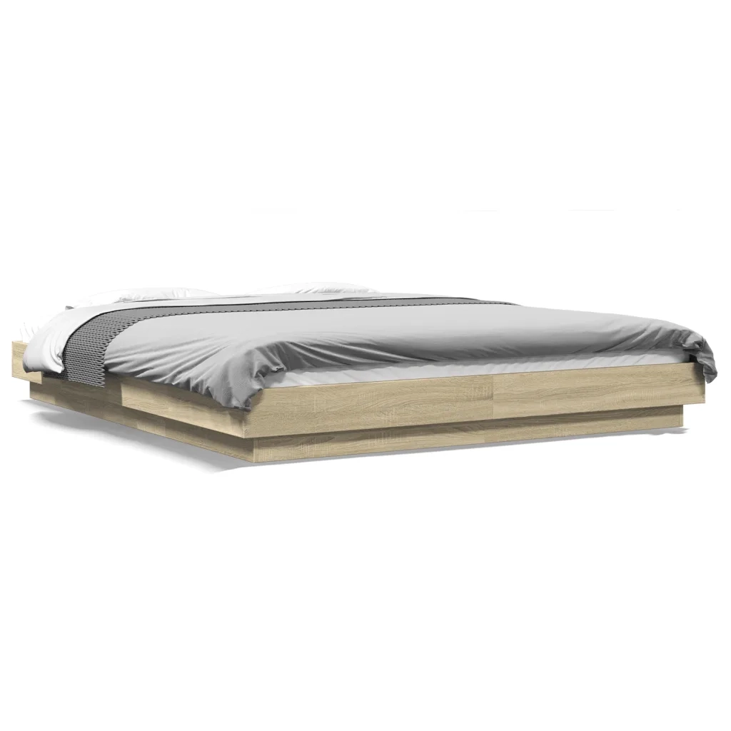 Giroletto Luci LED Rovere Sonoma 150x200 cm Legno Multistrato 3281093