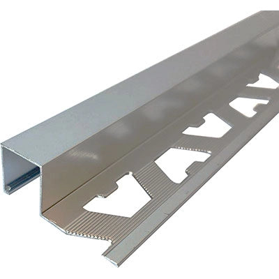 PROFILO JOLLY ALUSQUARE ARCANSAS - ALLUM ARGENTO LUX MM 10X27 H.CM 250- 5 pezzi