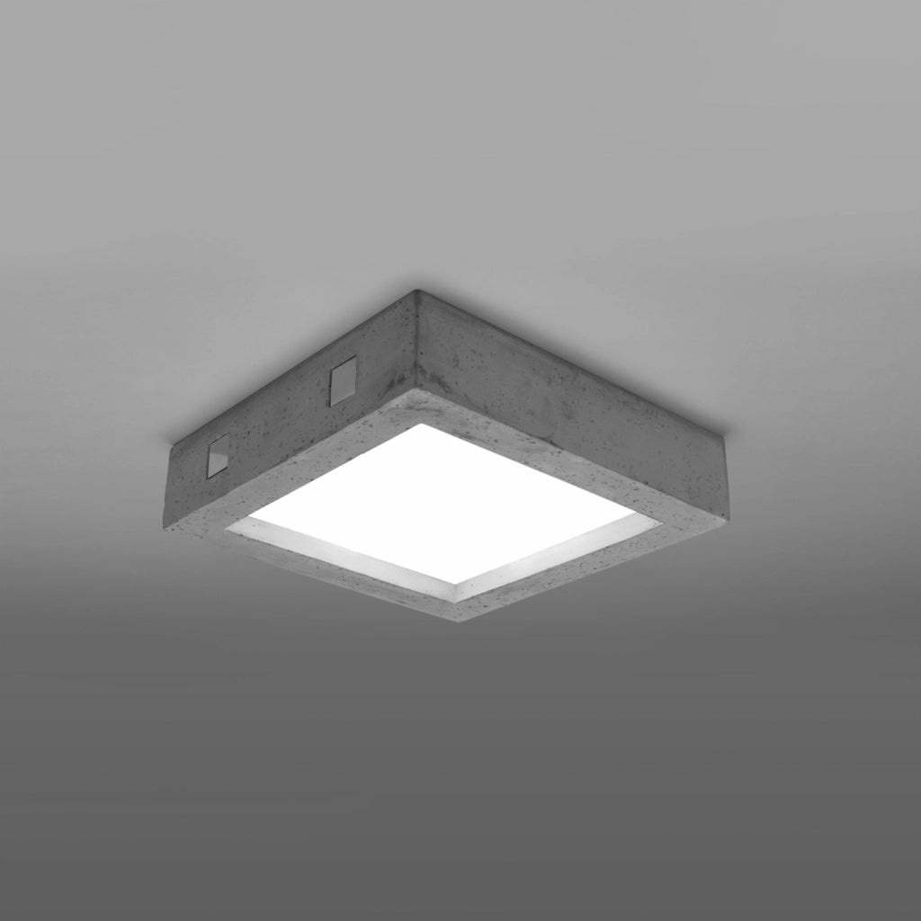Plafoniera LED INDIRA Pure Lume cemento 33cm 18W calda