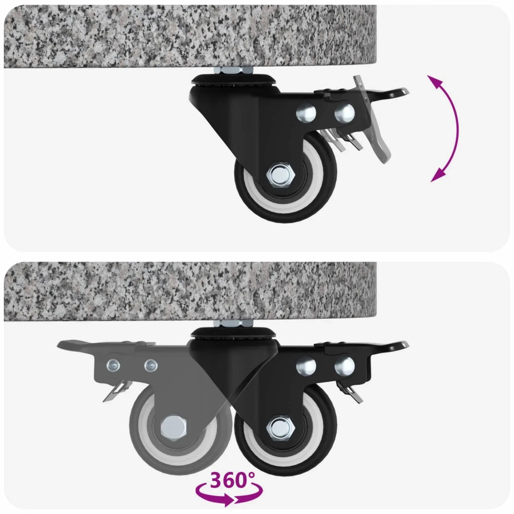 Base per Ombrello in Granito con Ruote per Pali da 4-5 cm 42034379