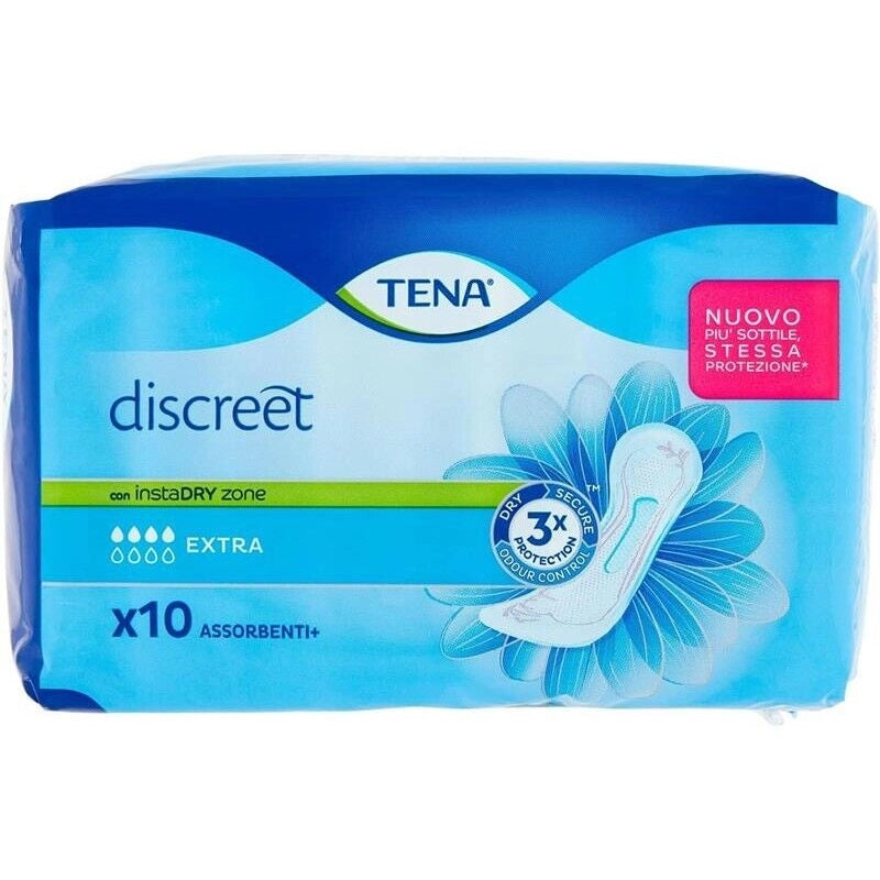 TENA DISCREET SET 6 EXTRA ASSORBENTI IN CONFEZIONE DA 10 PEZZI