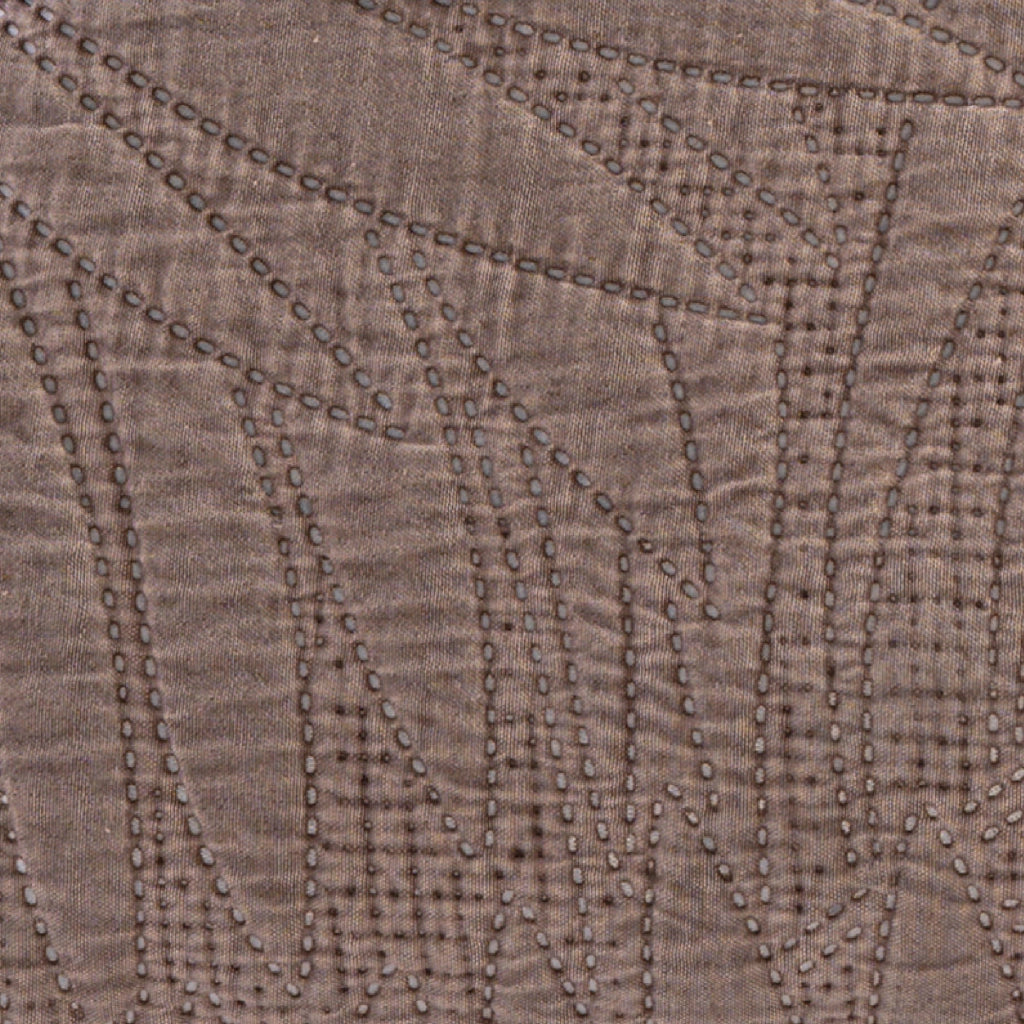 Copriletto Trapuntato Matrimoniale Stone Washed 250x250 cm in Microfibra Anallergica 120 gr/mq Trapuntino Leggero Primaverile Estivo Morbido e Resistente Tortora