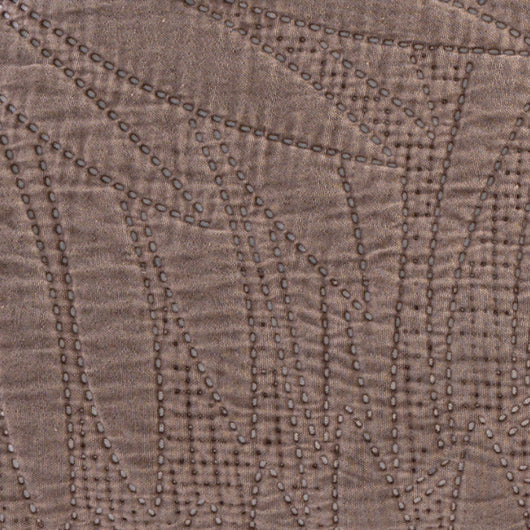 Copriletto Trapuntato Matrimoniale Stone Washed 250x250 cm in Microfibra Anallergica 120 gr/mq Trapuntino Leggero Primaverile Estivo Morbido e Resistente Tortora