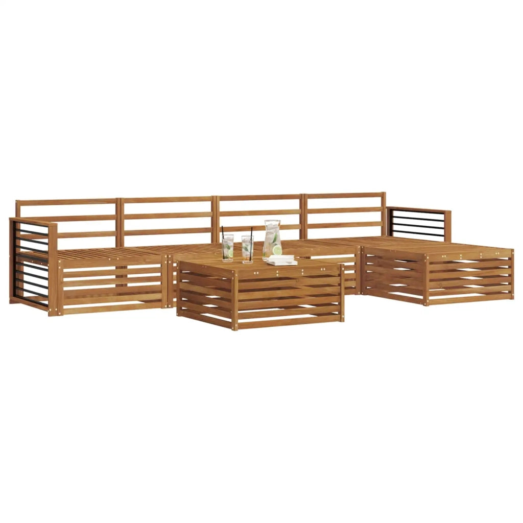 Set di divani da esterno 6 pcs Naturale 3373349