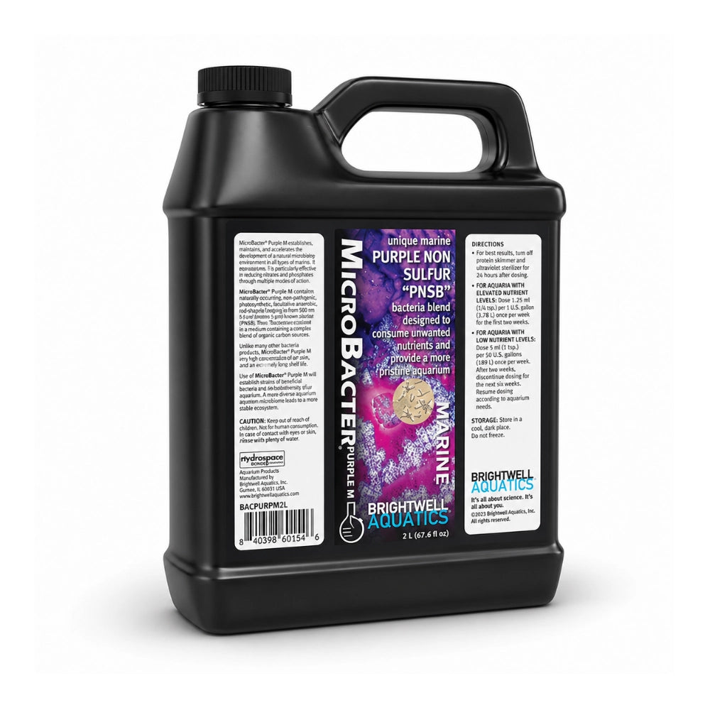 Brightwell Aquatics MicroBacter Purple M tanica 2L - attivatore batterico con batteri PNSB per acqua marina