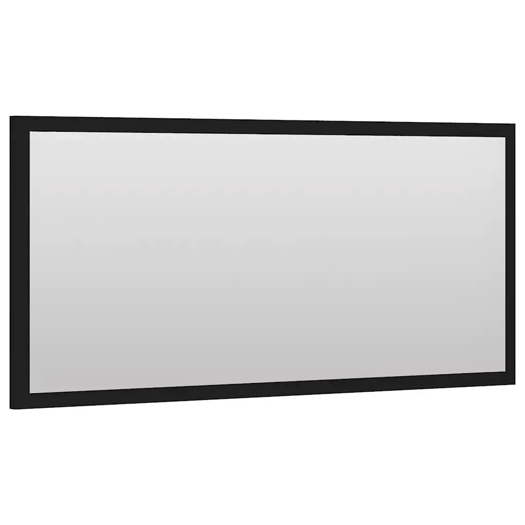 Set Mobili da Bagno 2 pz Nero in Legno Multistrato 804882