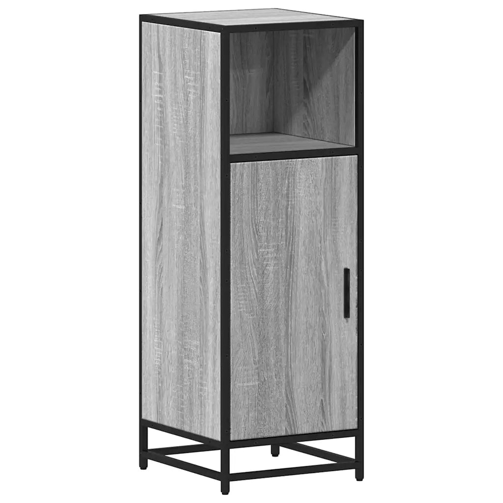Armadietto Bagno Grigio Sonoma 35x37,5x100 cm Legno Multistrato 849242